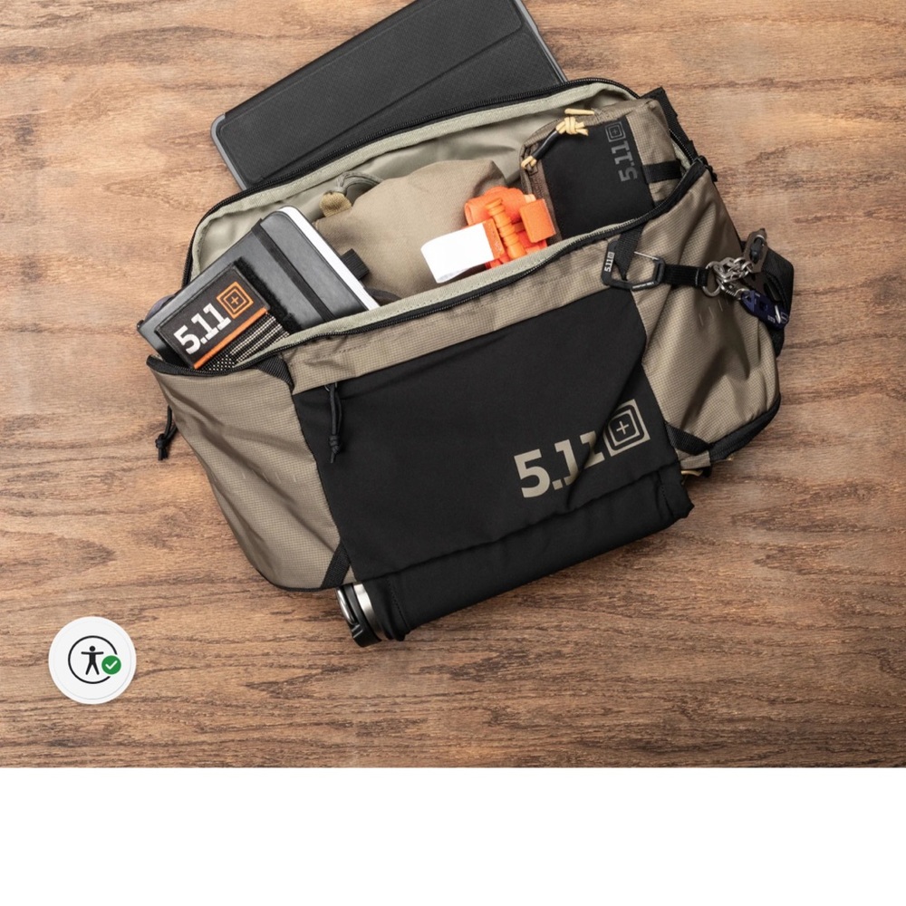 5.11 Tactical Black and Tan Men's Bag